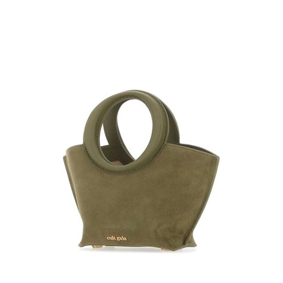 CULT GAIA Olive green suede mini Ansel handbag - Picture 2 of 2